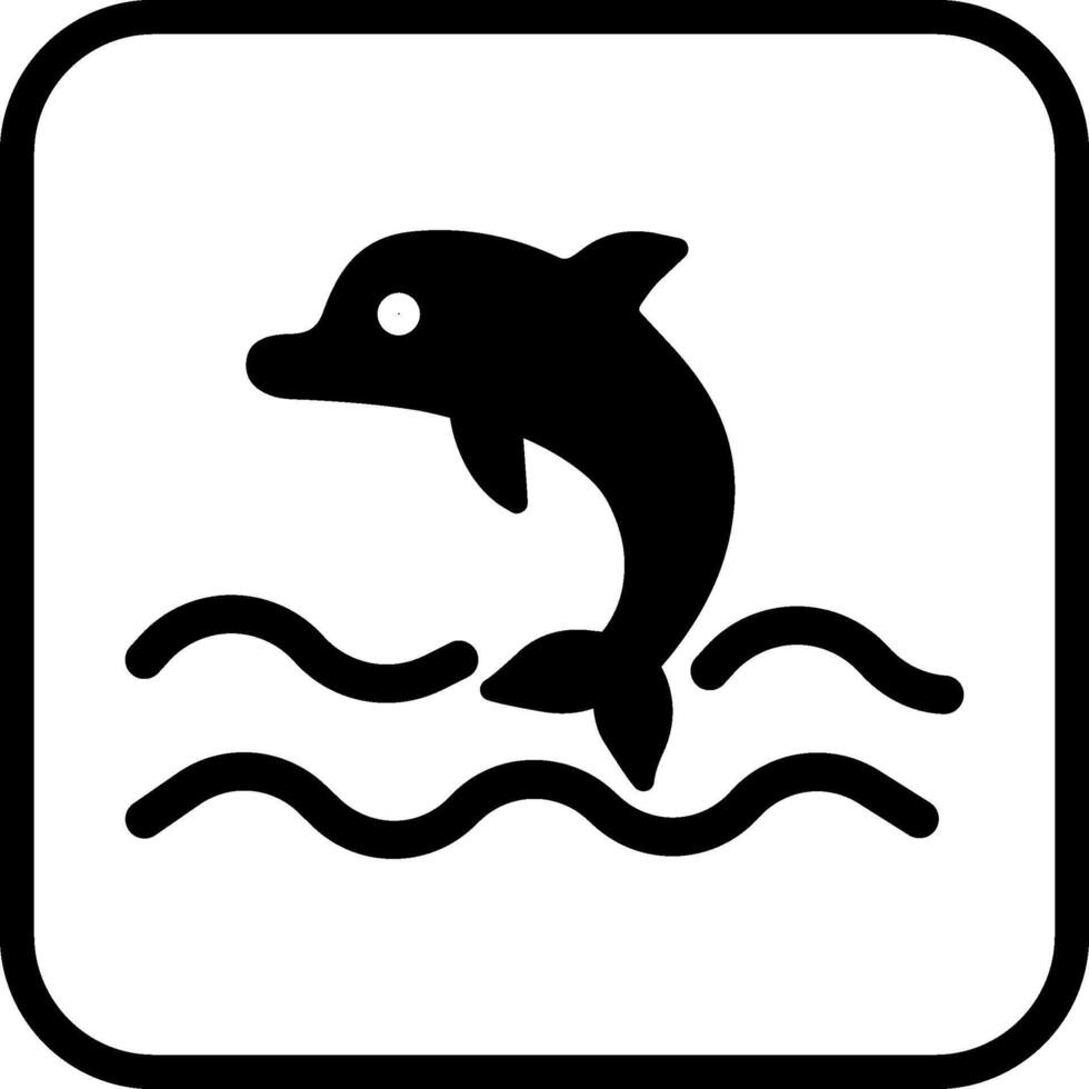 Dolphin Vector Icon