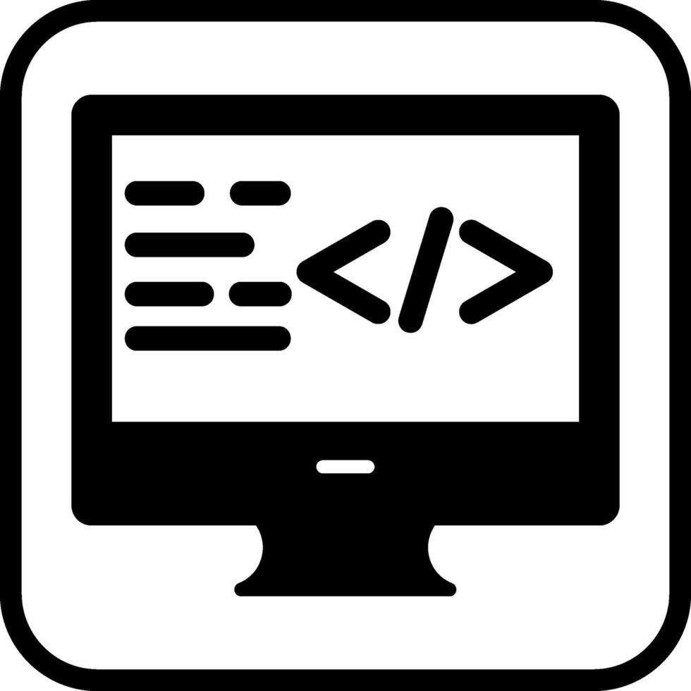 icono de vector de codificación