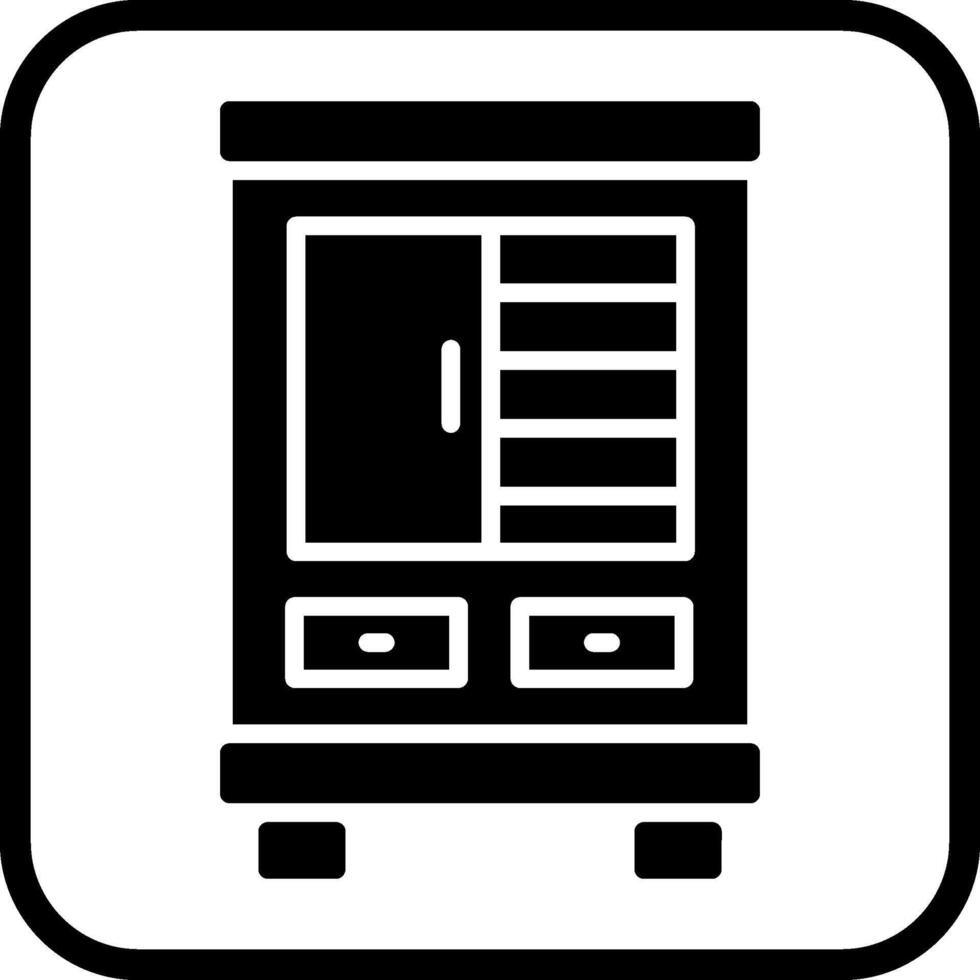Shelves Cabinet Vector Icon