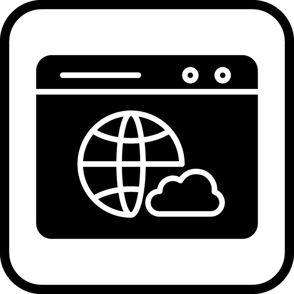 Web Cloud Vector Icon