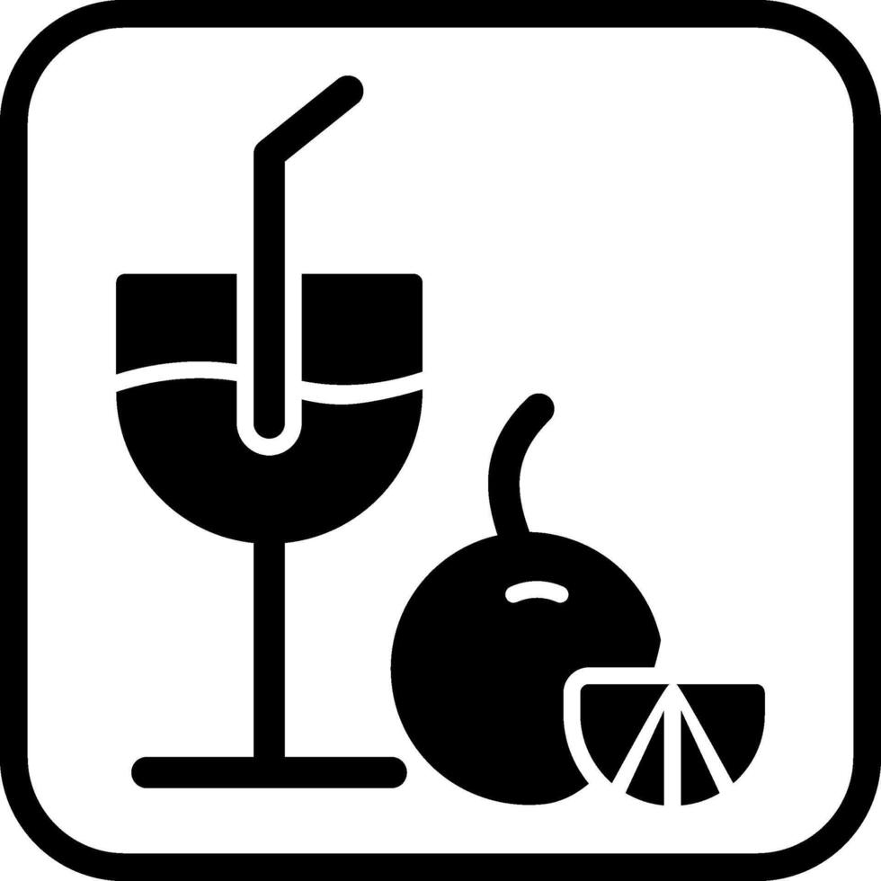 Orange Juice Vector Icon