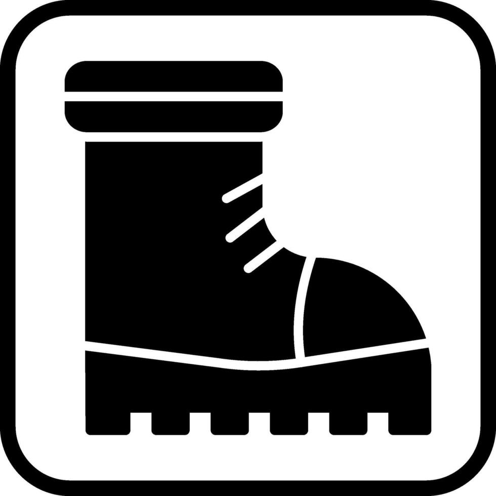 icono de vector de botas de nieve