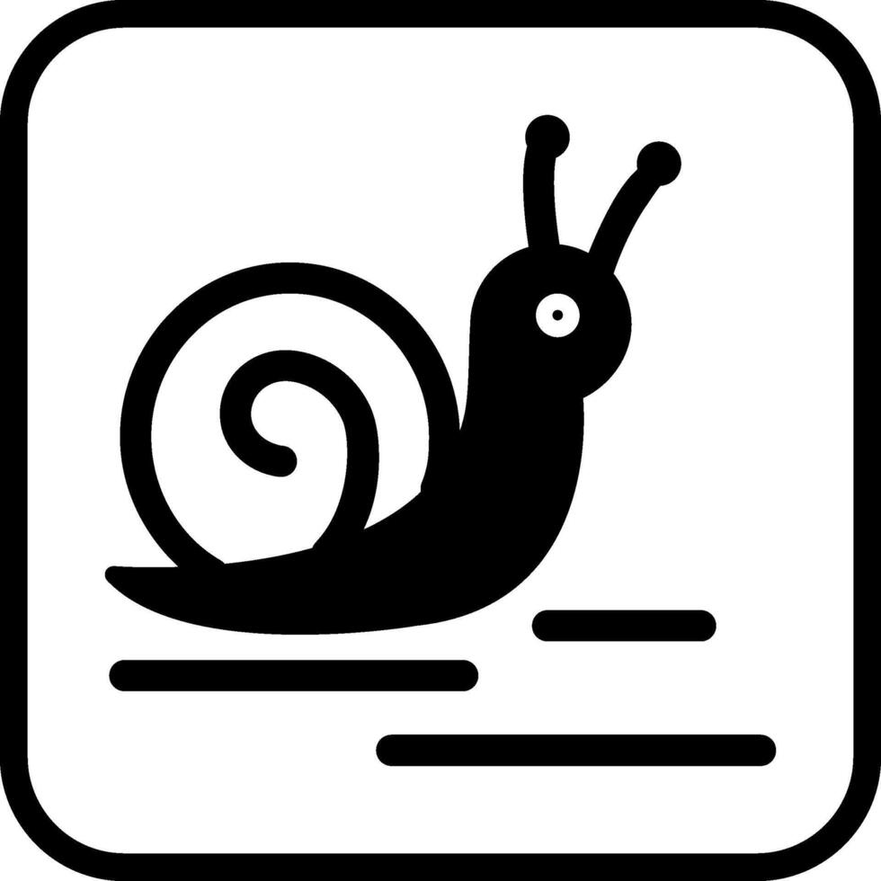 icono de vector de caracol