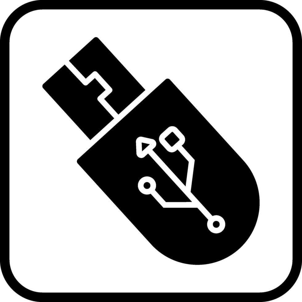 icono de vector de usb