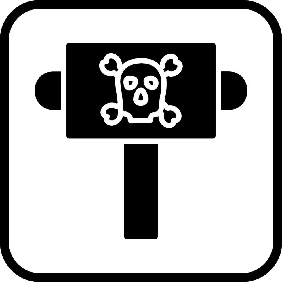 icono de vector de signo pirata