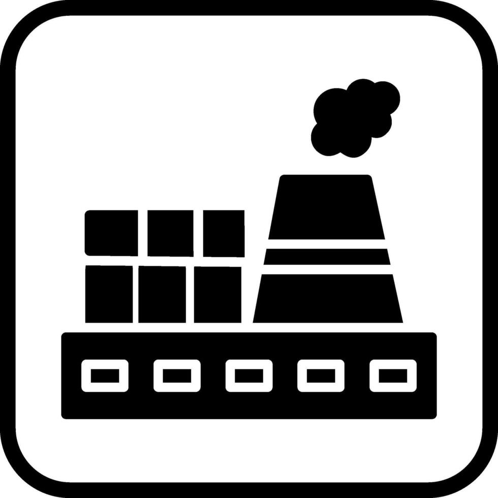 Nuclear Plant Vector Icon