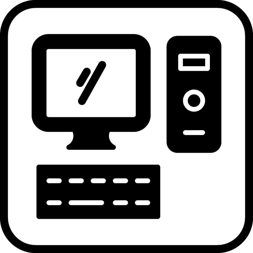 Computer Vector Icon