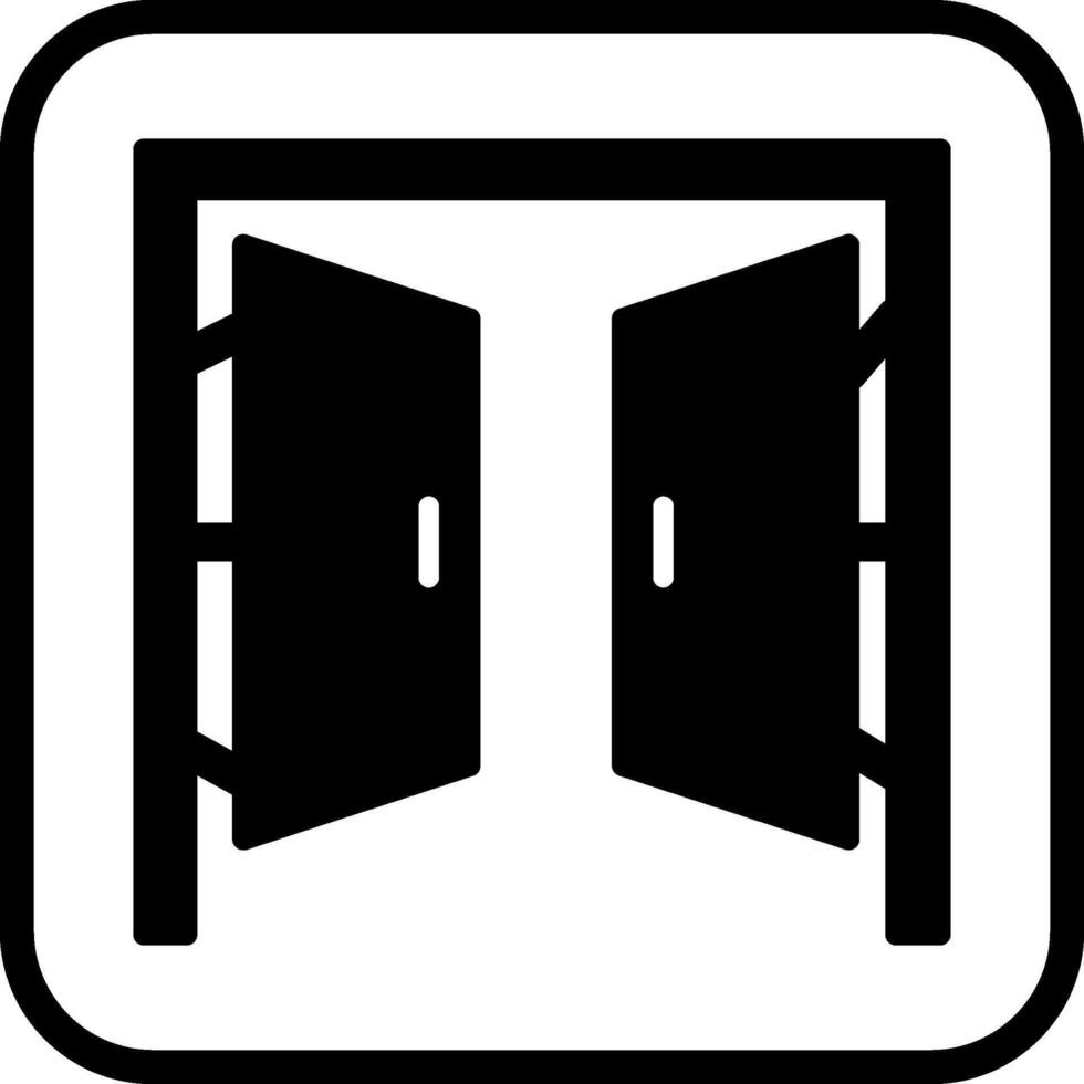 icono de vector de puertas