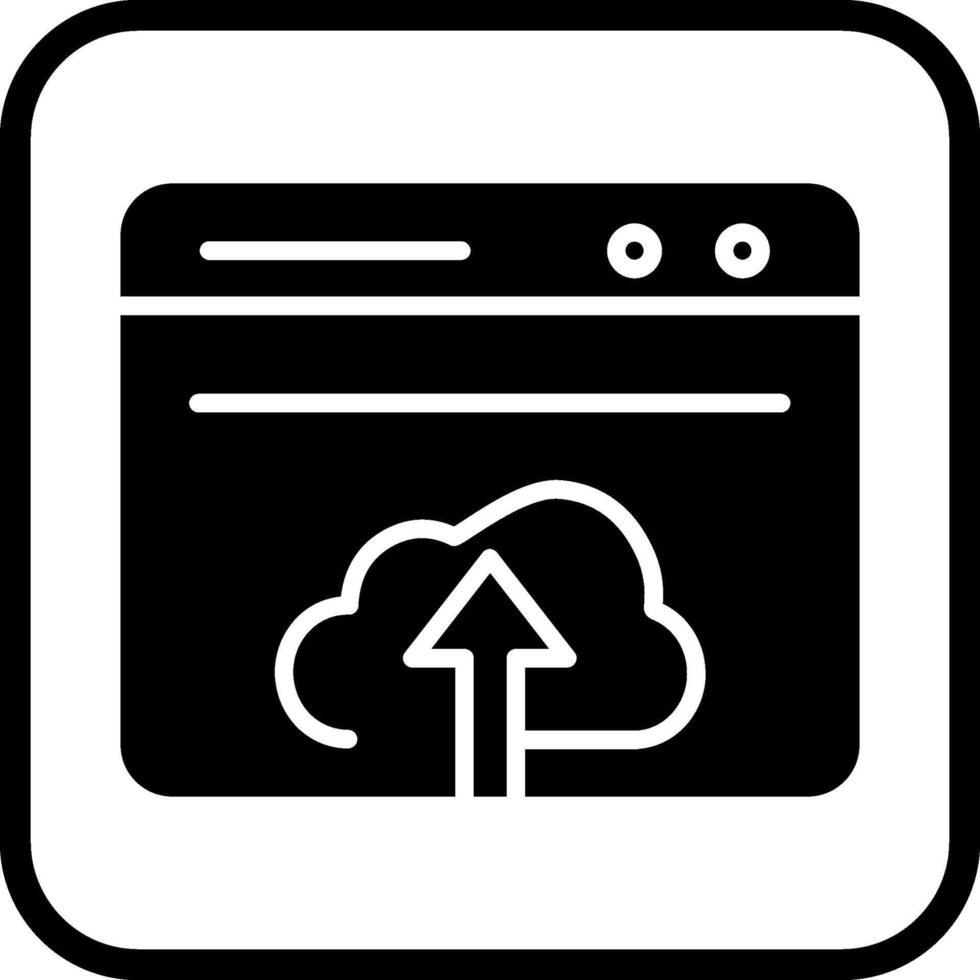 Upload Web Vector Icon