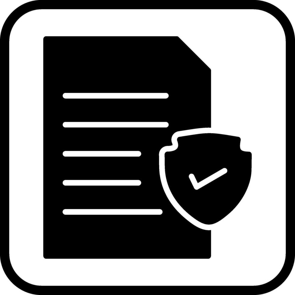 icono de vector de protección de archivos