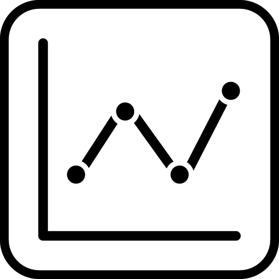 Line Chart Vector Icon