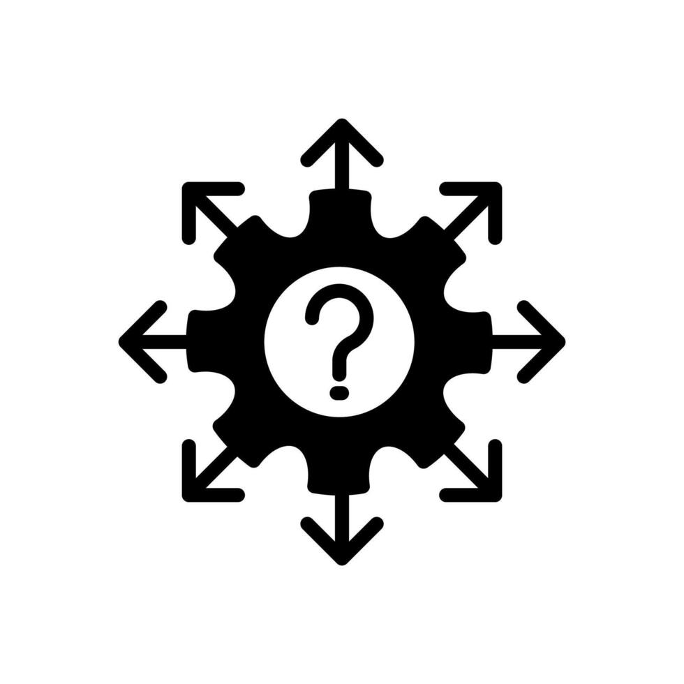 Decision Making icon in vector. Logotype vector
