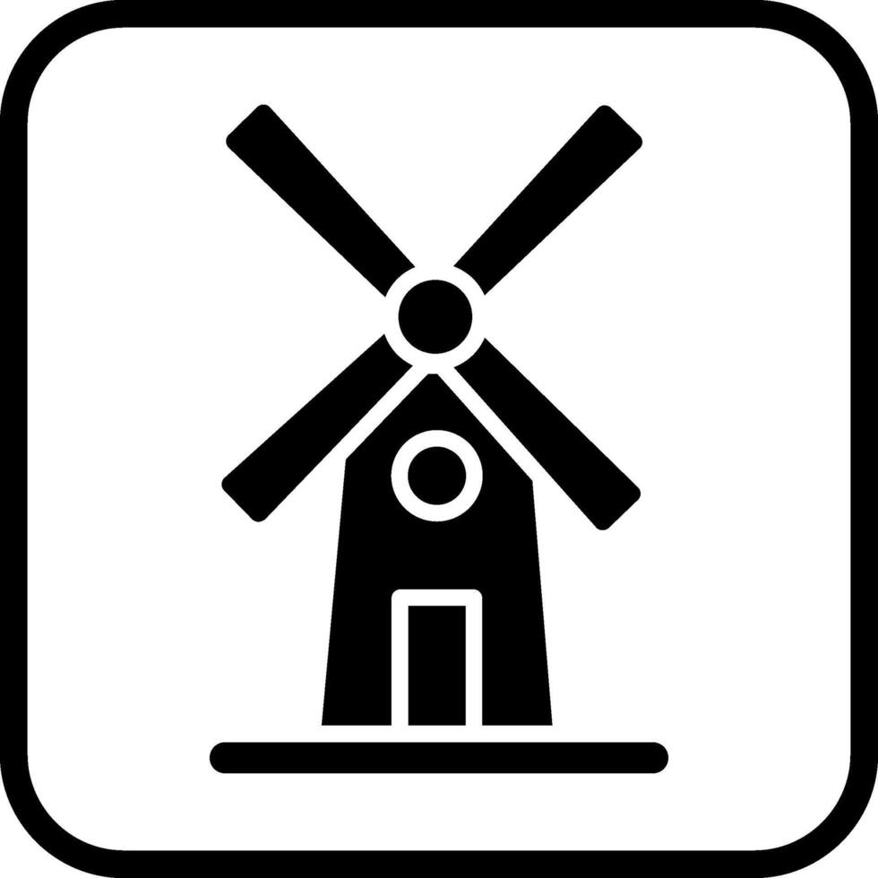Windmill Vector Icon