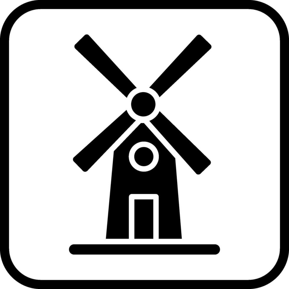 Windmill Vector Icon