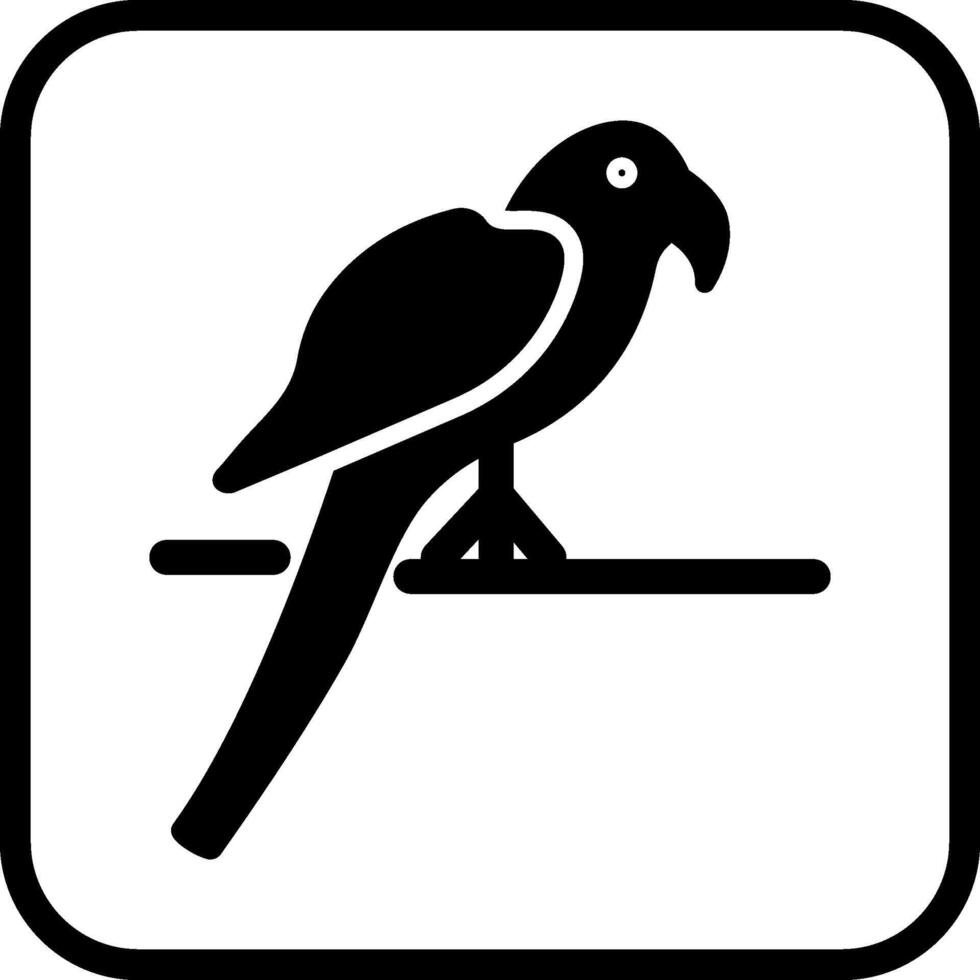 icono de vector de loro