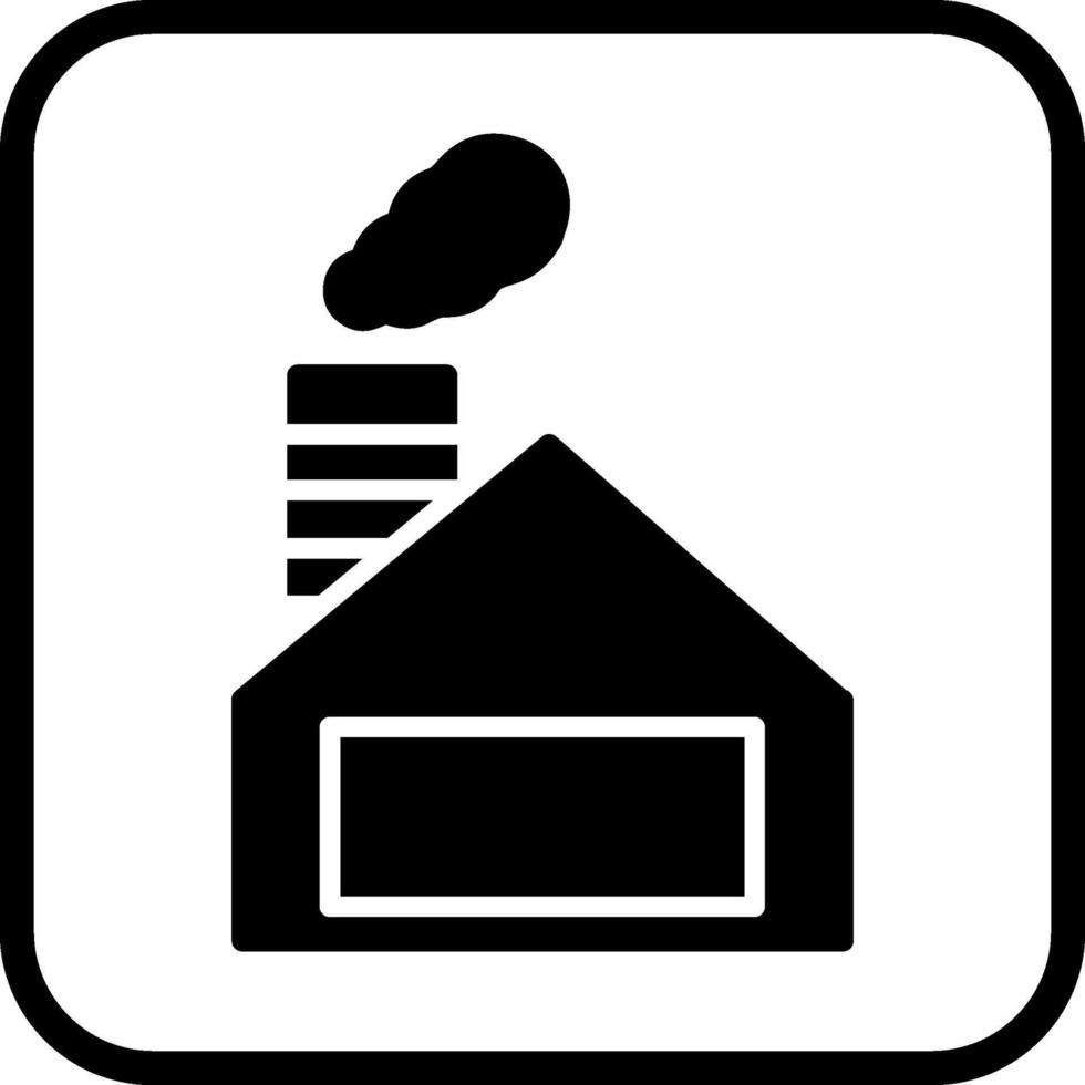 icono de vector de chimenea