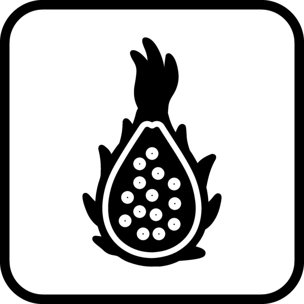 icono de vector de fruta de dragón