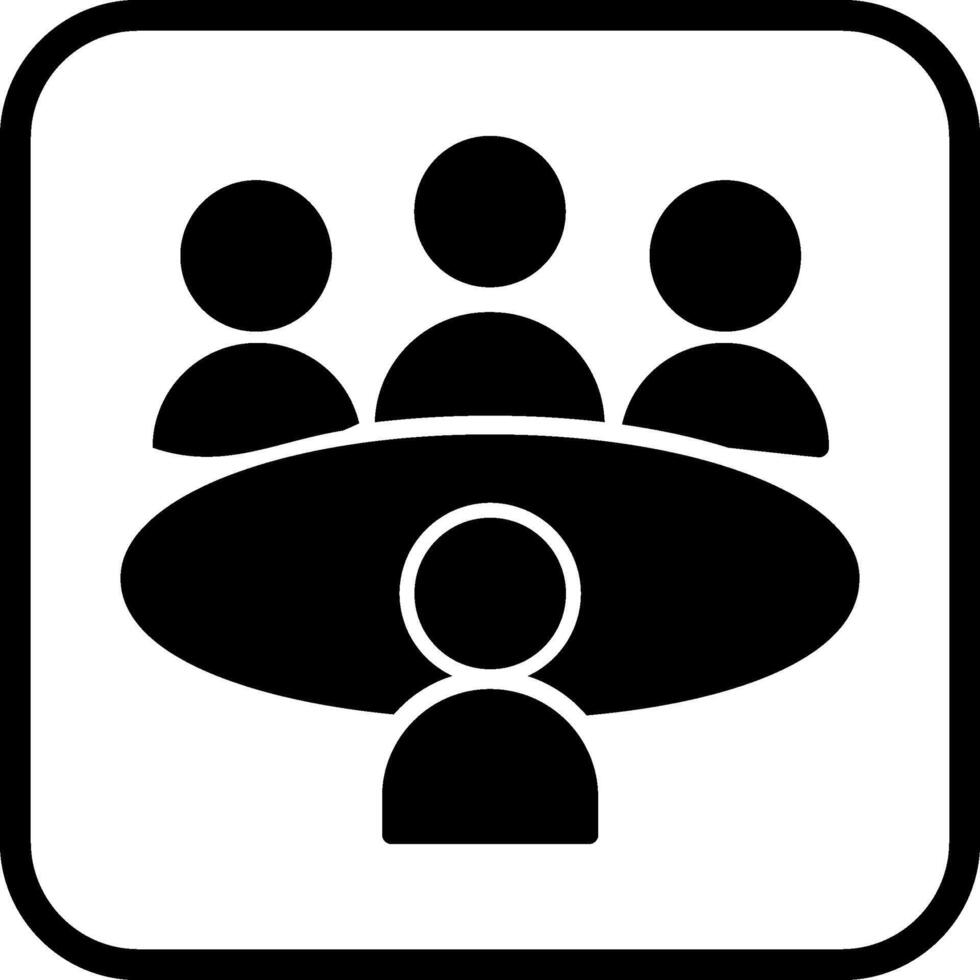 Conference Table Vector Icon