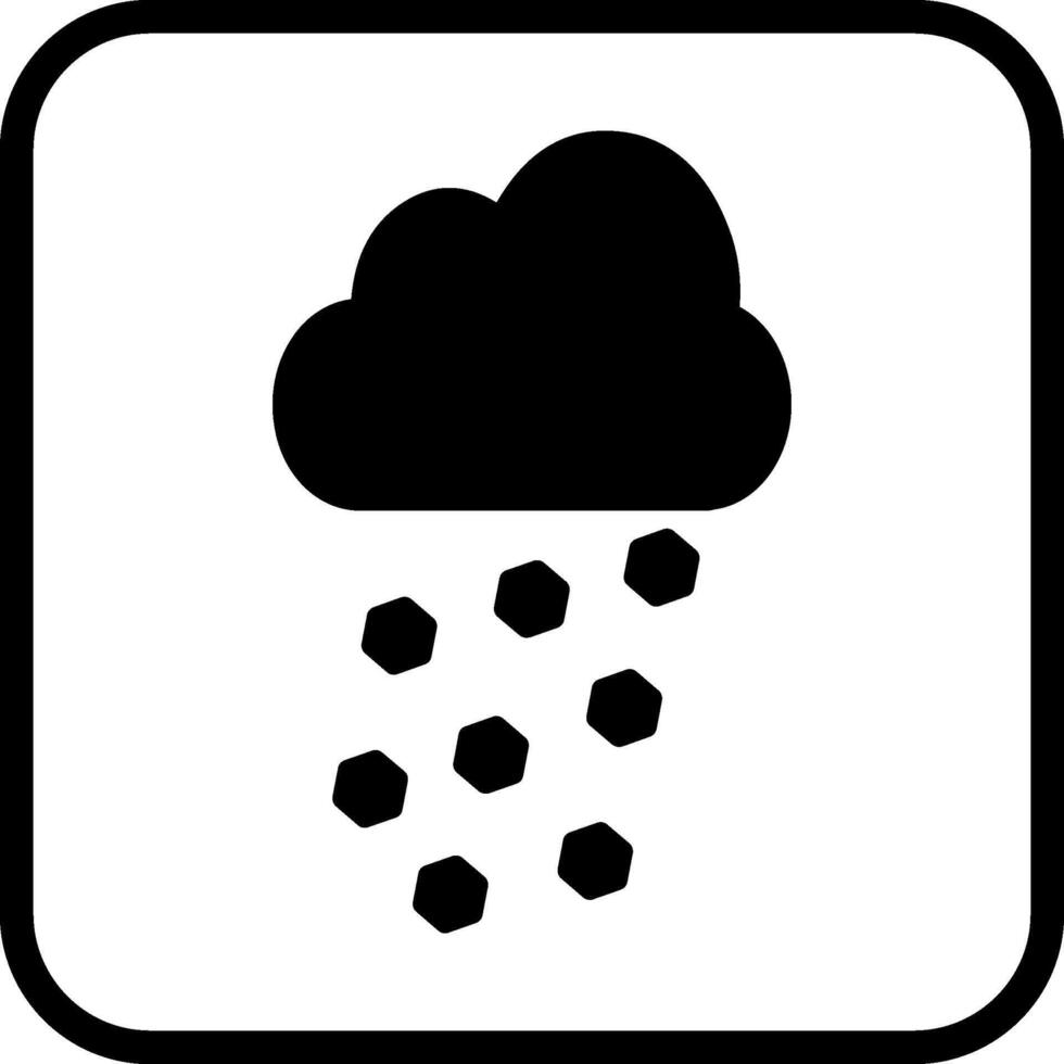 icono de vector de granizo