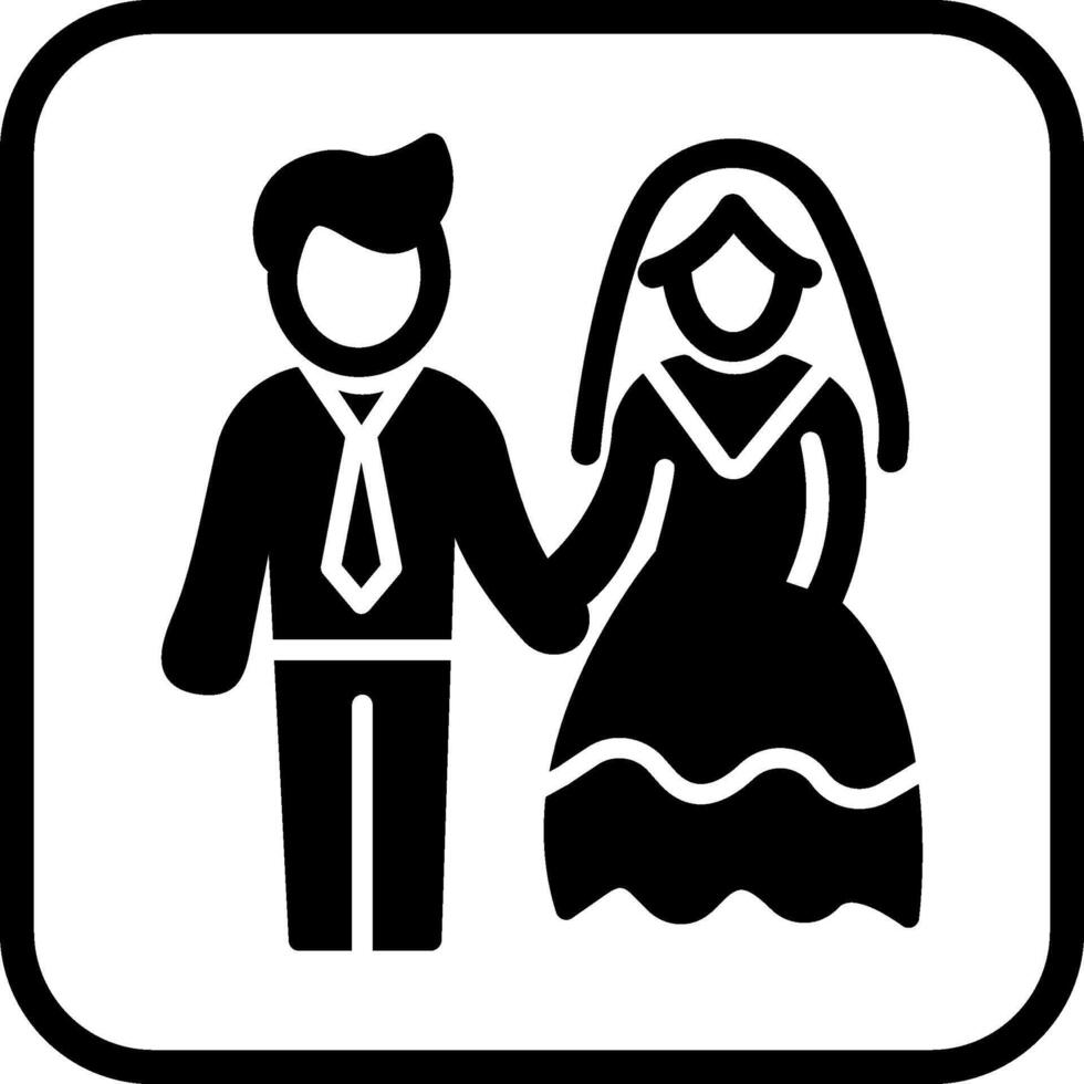 icono de vector de pareja