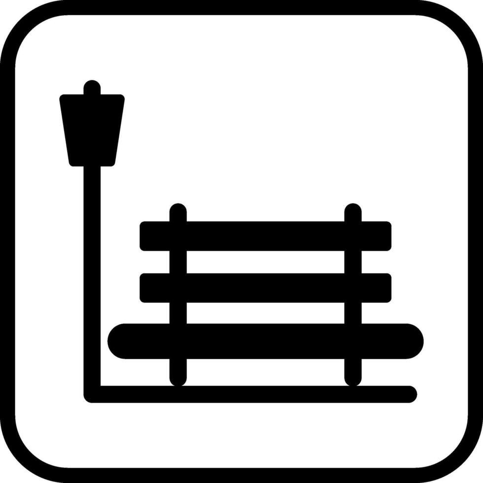 Relaxation Bench Vector Icon