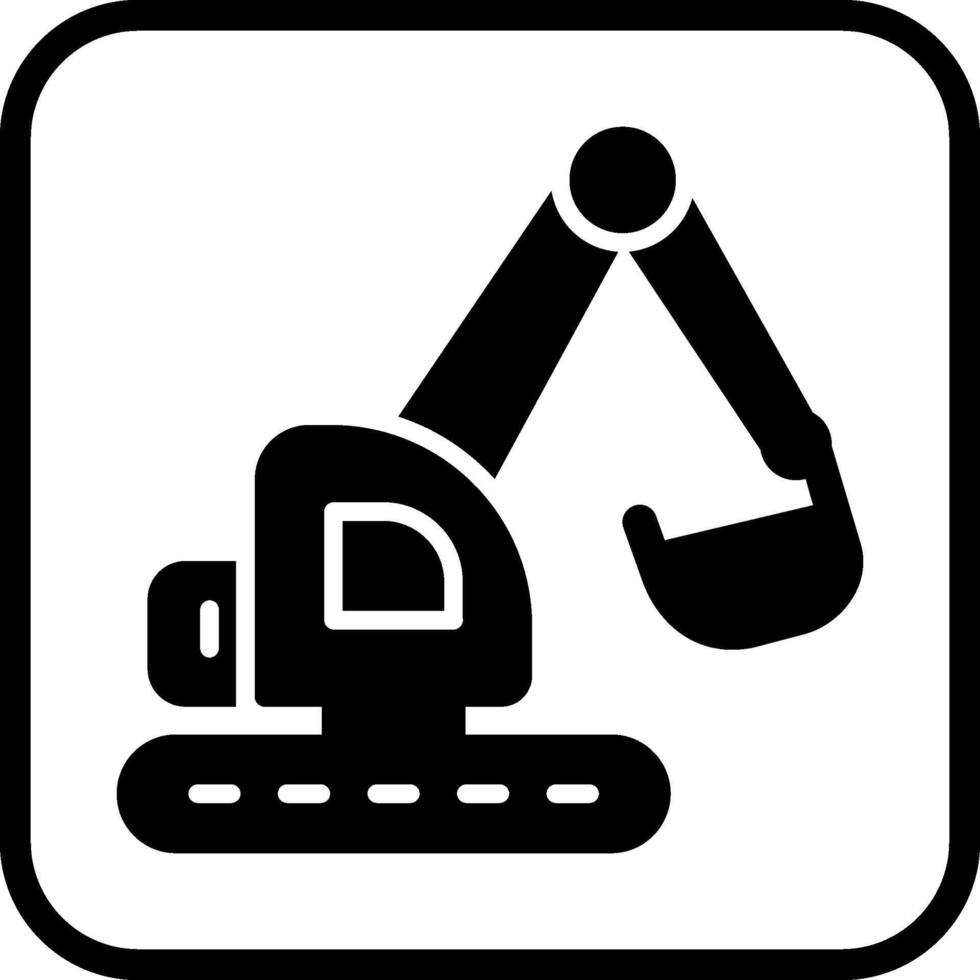 Excavator Vector Icon