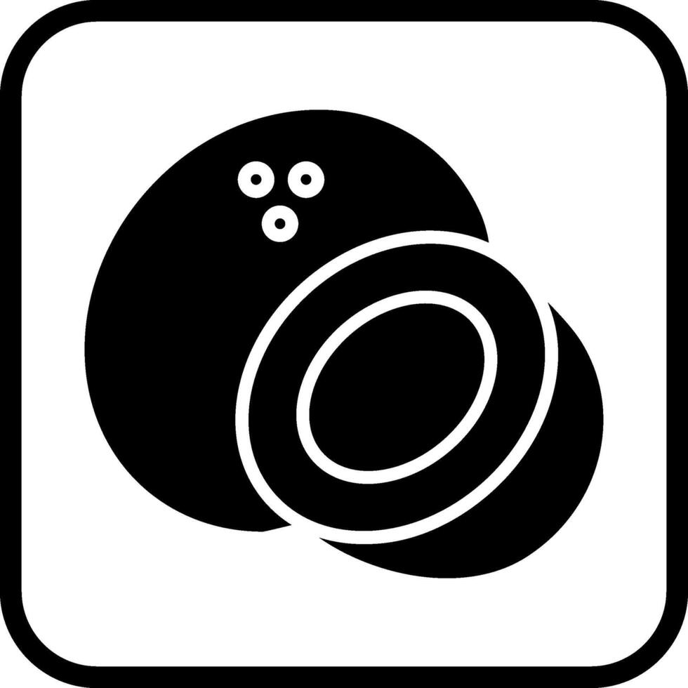 Coconut Vector Icon