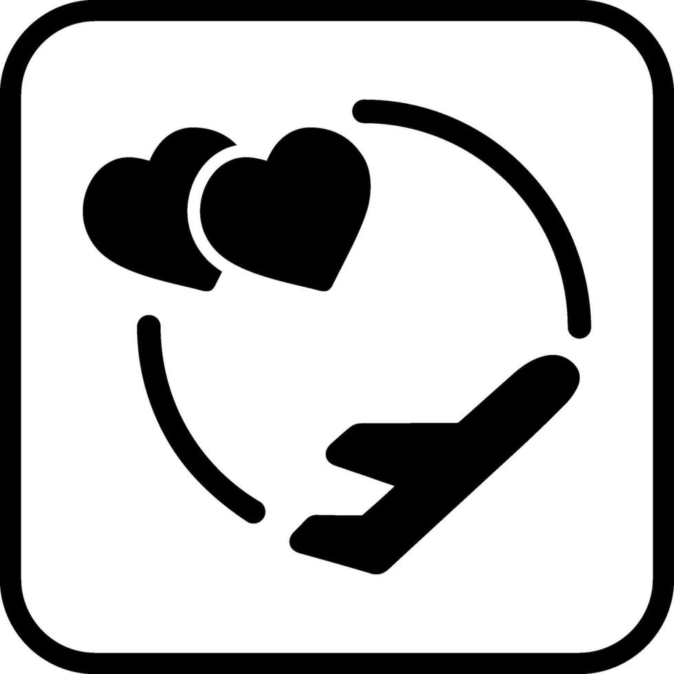 Honeymoon Vector Icon