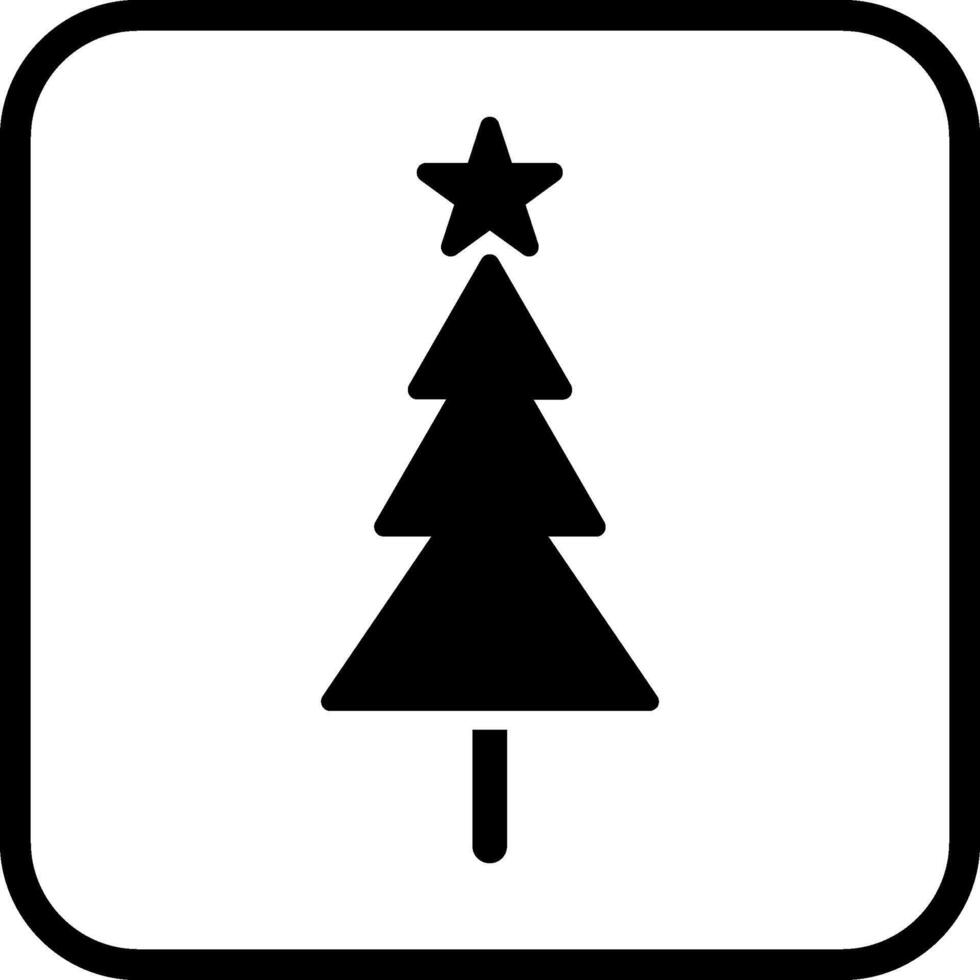 icono de vector de árbol de navidad