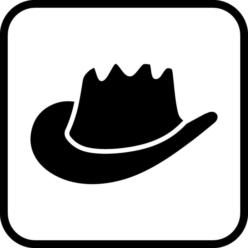 icono de vector de sombrero de vaquero