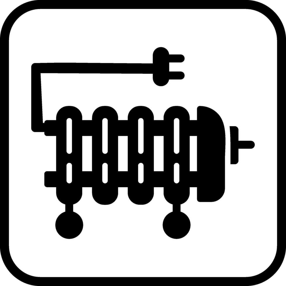 icono de vector de calentador de aceite