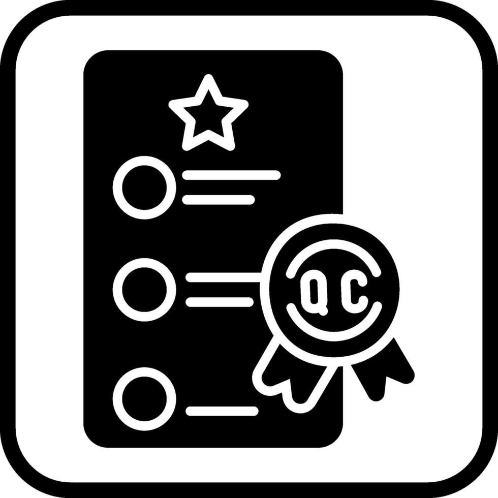 Quality Control Vector Icon