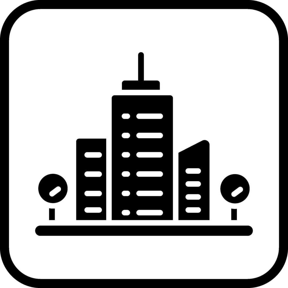 icono de vector de edificio