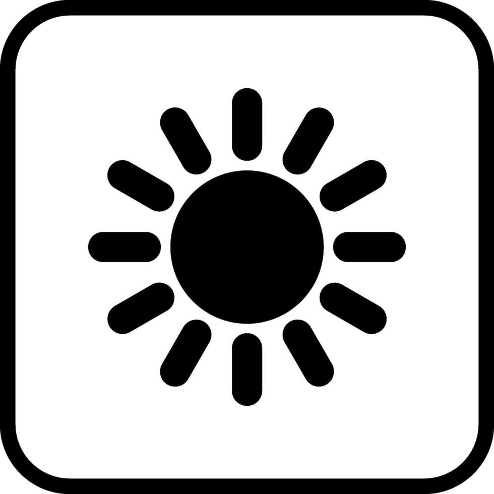 icono de vector de sol