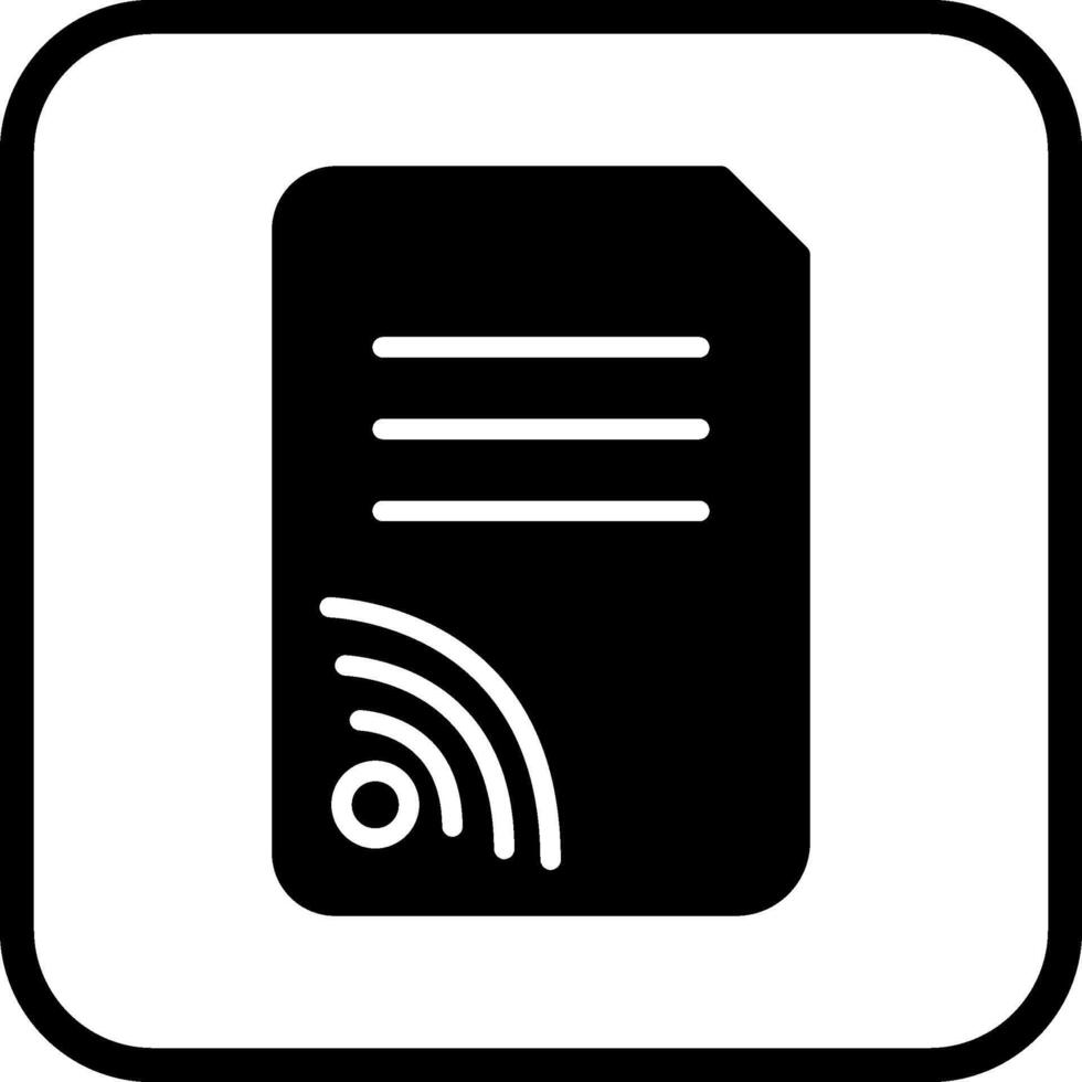 Wifi Documents Vector Icon