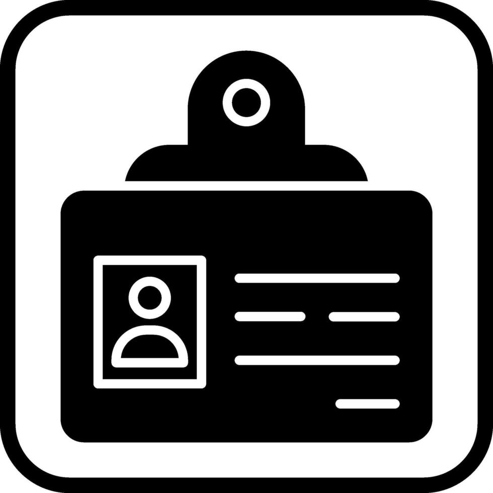 Identification Badge Vector Icon