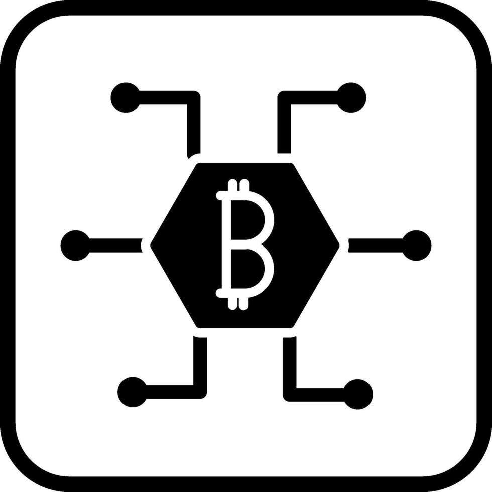 icono de vector de bitcoin