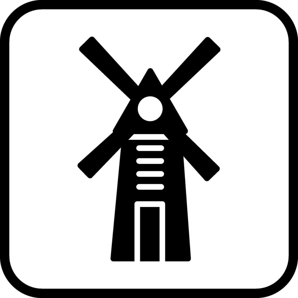 Windmill Vector Icon