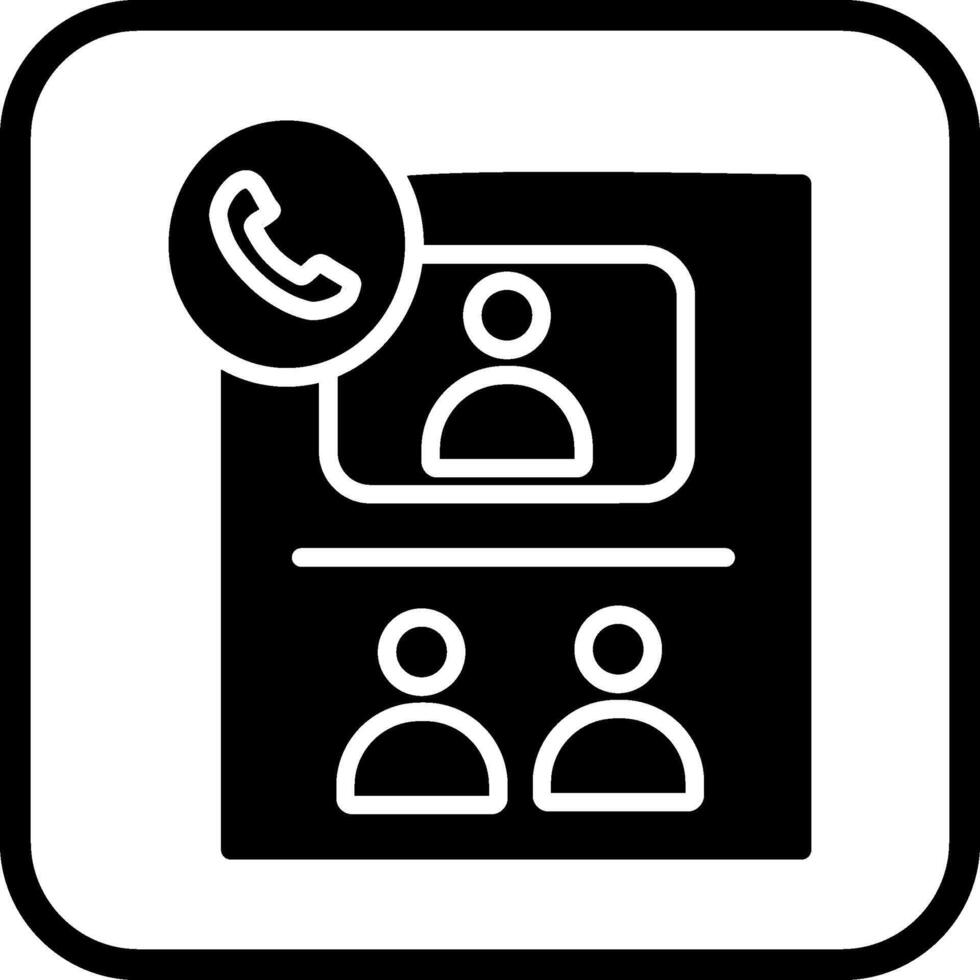 Conference Call Vector Icon