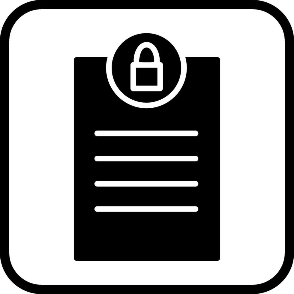 Privacy Page Vector Icon