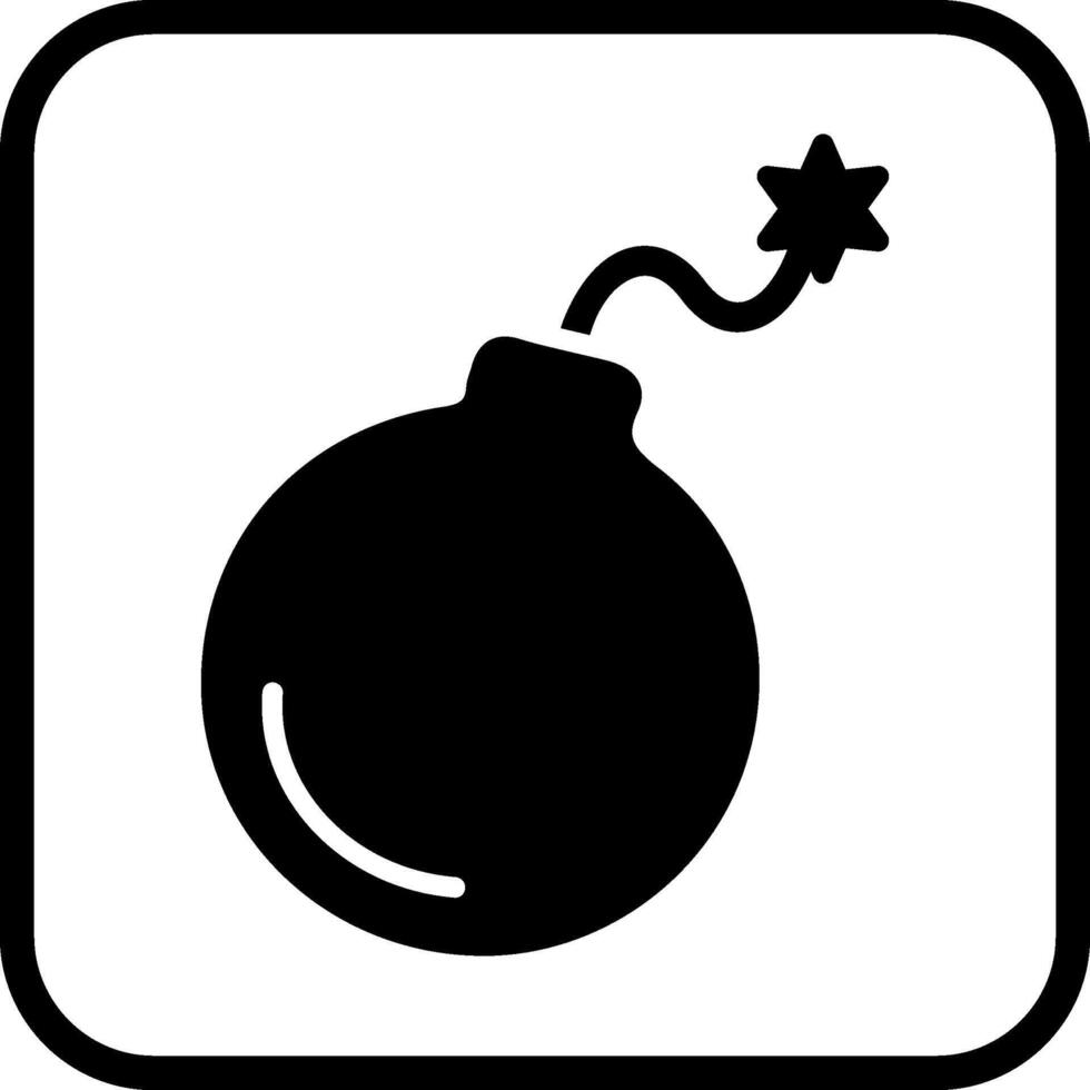 icono de vector de bomba