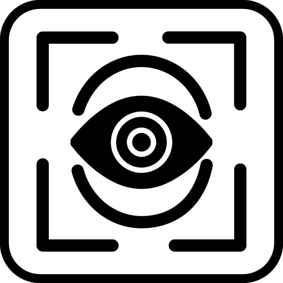 icono de vector de visión