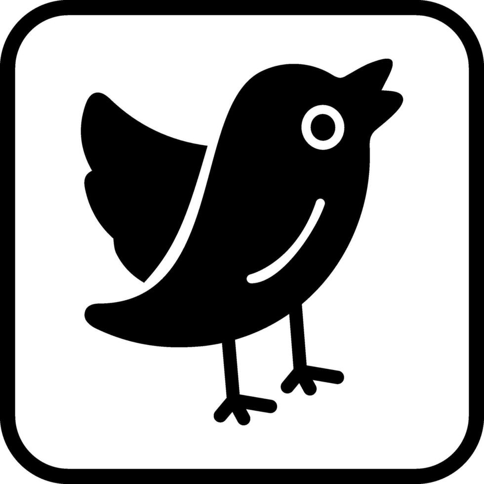 icono de vector de pájaro