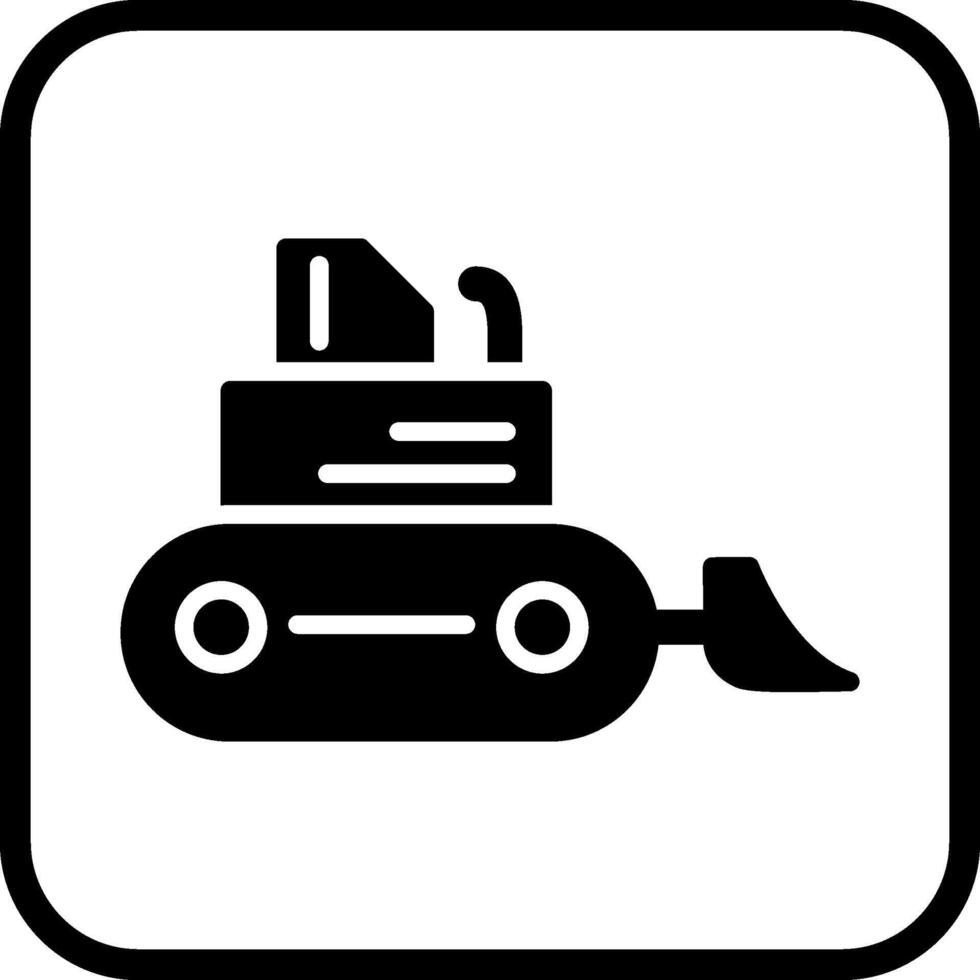 Bulldozer Vector Icon