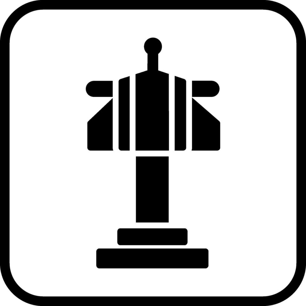 icono de vector de torre de control de aire