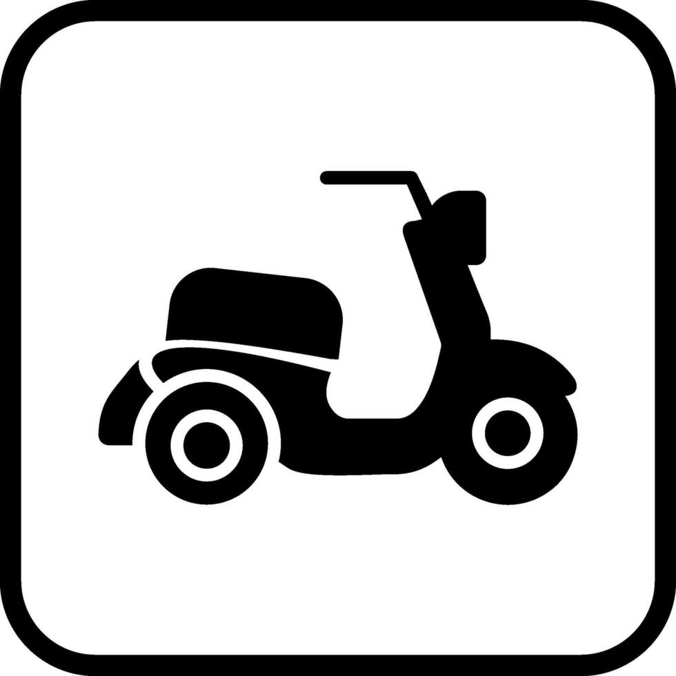 icono de vector de scooter