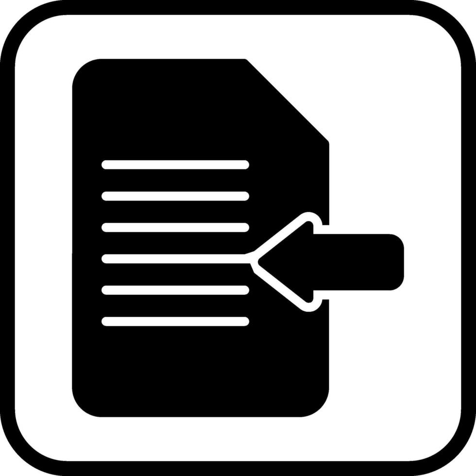 Import Document Vector Icon