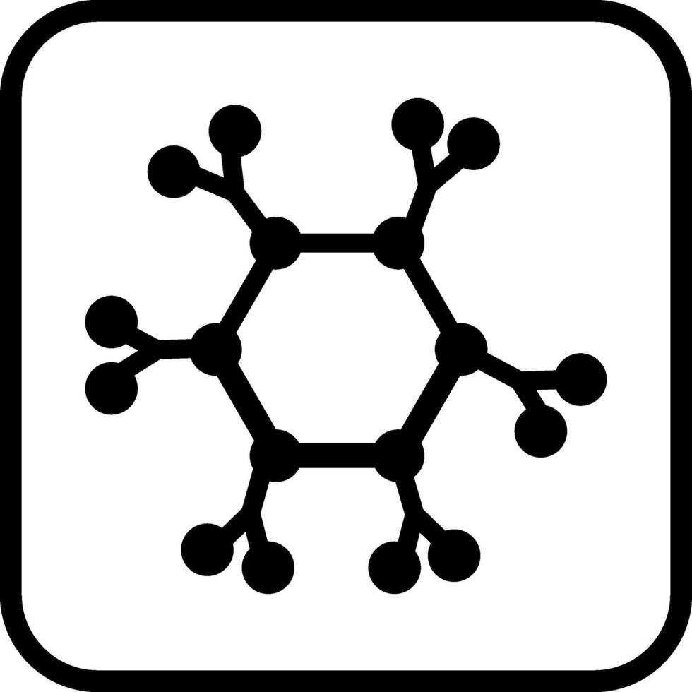 icono de vector de molécula