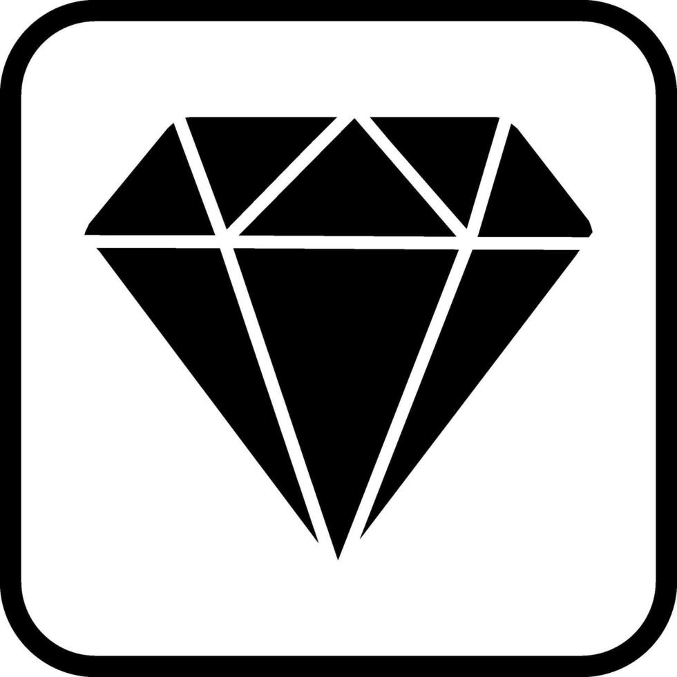 icono de vector de diamante