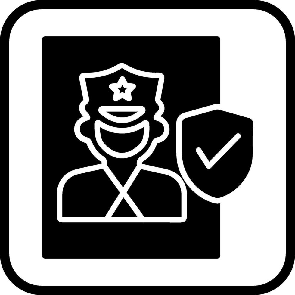 Cinema Security Guard Vector Icon